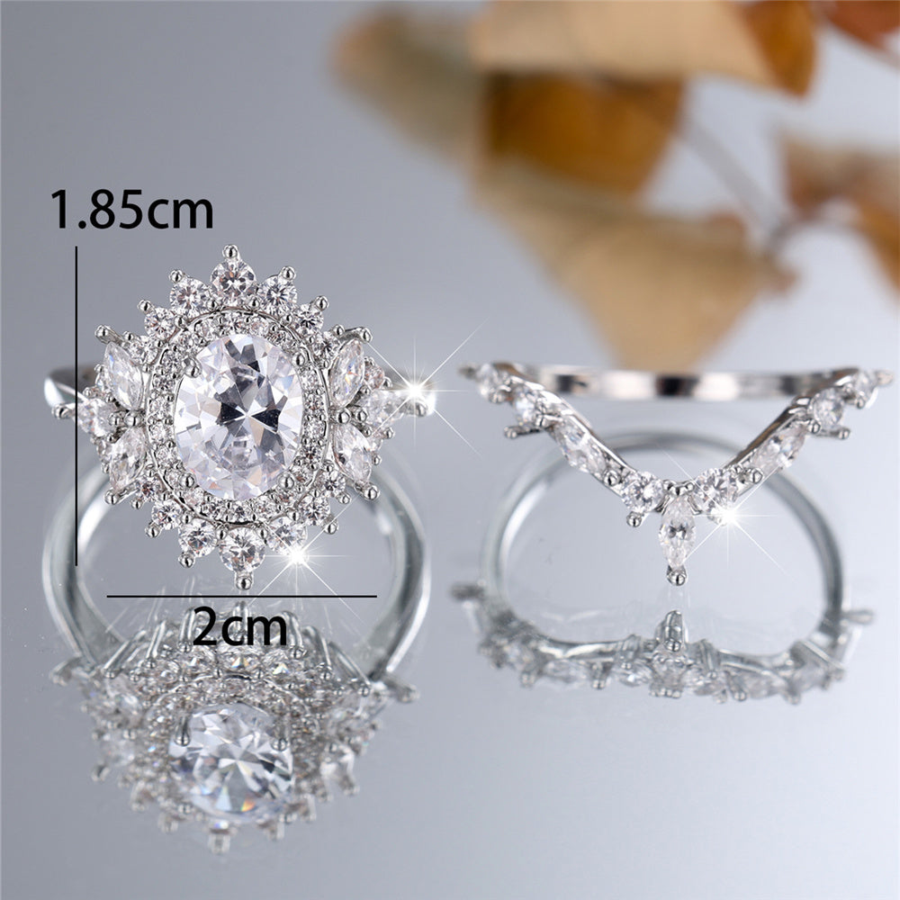 Rup Diamond Oval Halo 2.0ct Engagement Ring