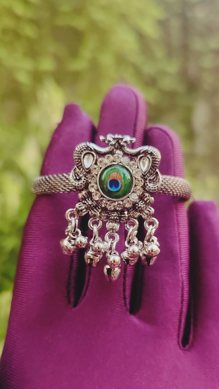 Navratri Oxidised Bracelet Duo – 2 Unique Designs | RUP Diamond