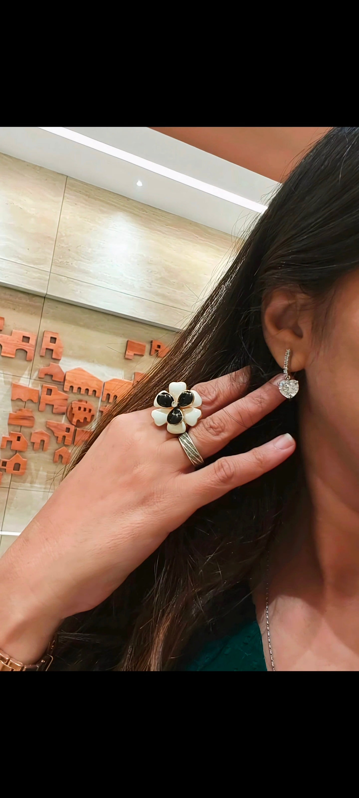 Heart Diamond Studs