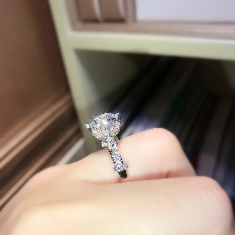 Victoria Cut Zircon Diamond Ring for Women | Rup Diamond