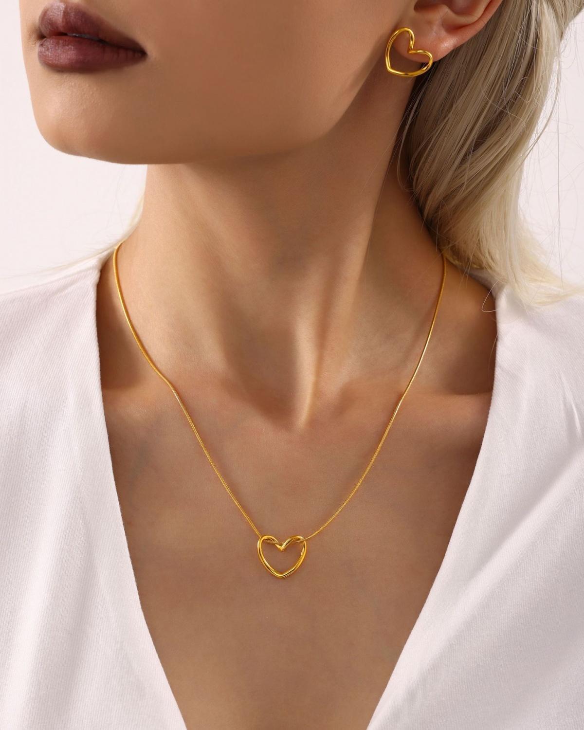 Love Knot Pendant with FREE Heart Earrings