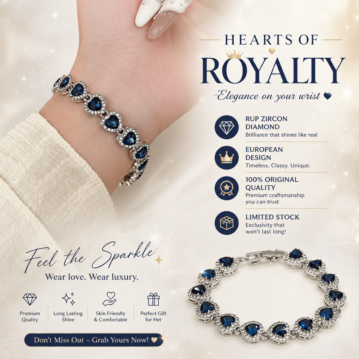 Hearts Of Royalty Bracelet