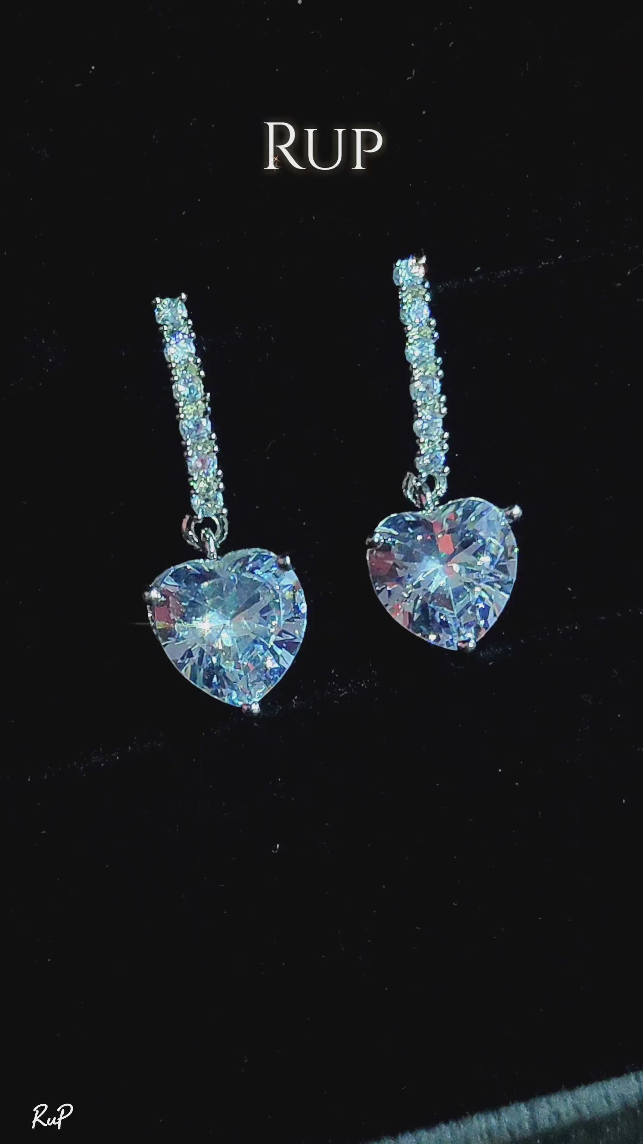 Heart Diamond Studs