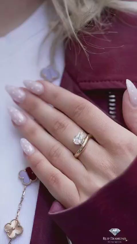 Pear Cut Diamond Ring