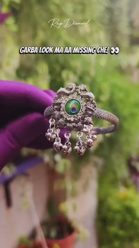 Navratri Oxidised Bracelet Duo – 2 Unique Designs | RUP Diamond