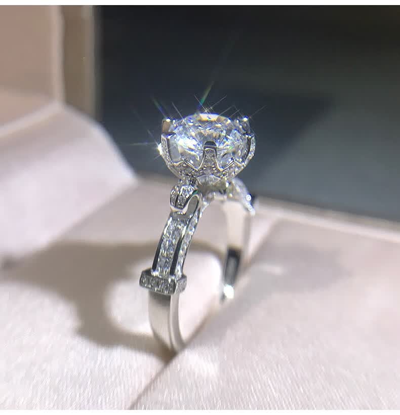 Victoria Cut Zircon Diamond Ring for Women | Rup Diamond