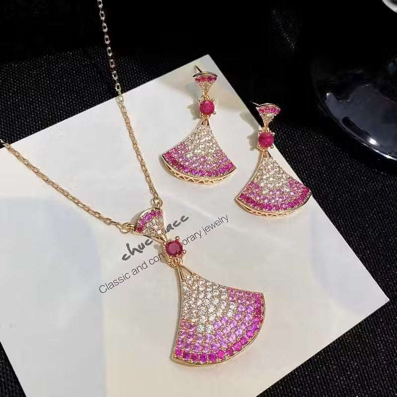 Pink Shade Necklace Set